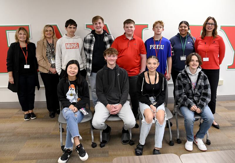 The La Salle-Peru High School Renaissance Students of the Month were recognized during a breakfast ceremony on Wednesday, Oct. 16. Students recognized this month were Quinn Sherman, Serenity Dobrydnia, James Zimmerman, Yamile Carreon, Nicholas Amble, Sebastian Hill, Ingris Vazquez, Regan Doerr, Nathan Leffers and Dylan Kofoid.