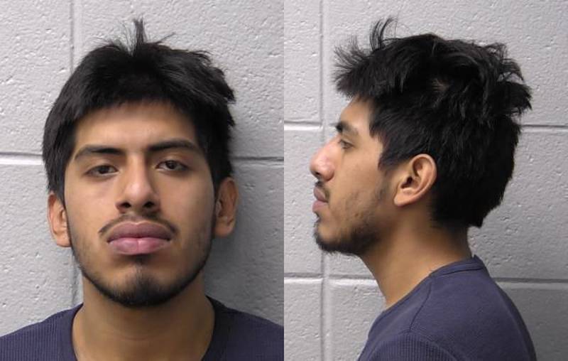 Alan Medina, age 19 (d.o.b. 11-7-2003), of the 100 block of Pecos Circle, Carpentersville. Charged for the fatal shooting of a 17-year-old juvenile. Charges were announced Nov. 1, 2023.