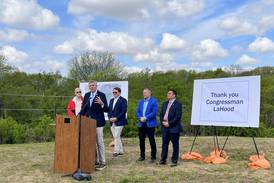 Dixon celebrates $2M in federal funding for flood ponds; opens up further commercial development