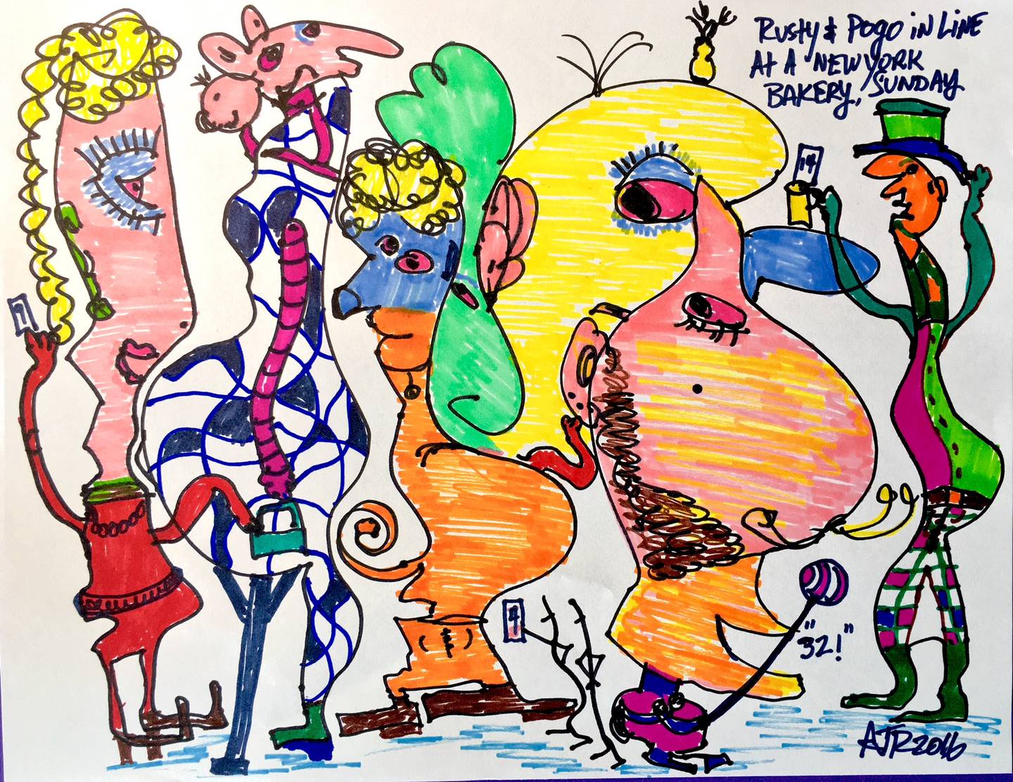 Rusty & Pogo Comic Panel (Amazon Books), art by Russ Riendeau