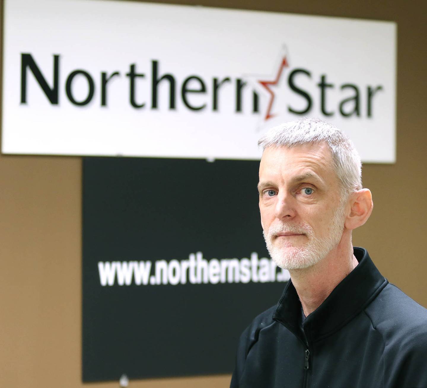 Former Northern Star Advisor Jim Killam in the Star office at the Peters Campus Life Building Monday, Feb. 13, 2023, at Northern Illinois University. Killam was the advisor at the student newspaper in 2008 when the shootings occurred at NIU.
