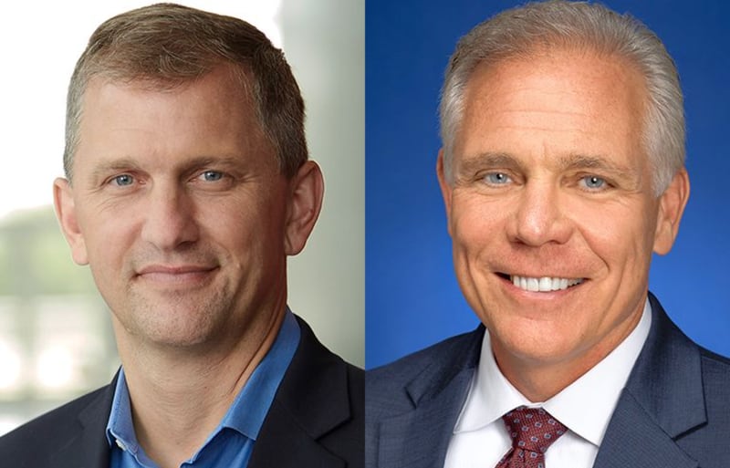 Democrat Sean Casten, left, defeated Republican Keith Pekau for the 6th Congressional District seat in November.