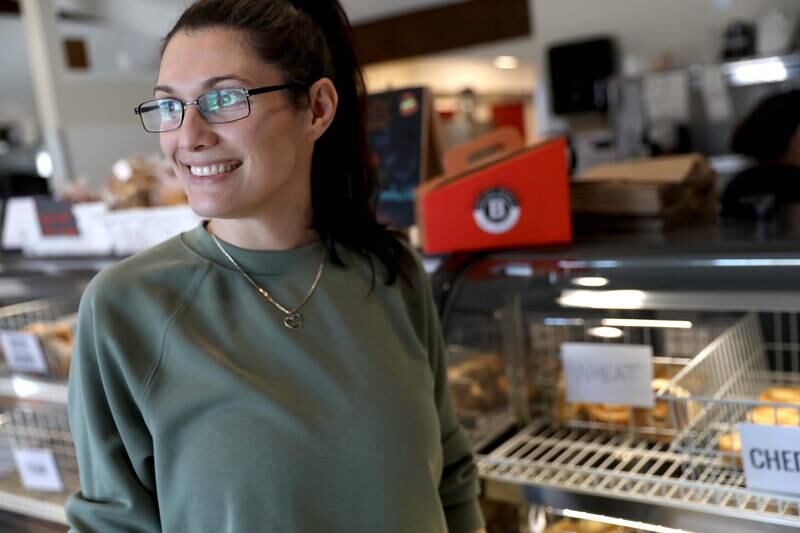 Sara Parisi owns Bad Guy Bagels with her husband, Joe, in Geneva.