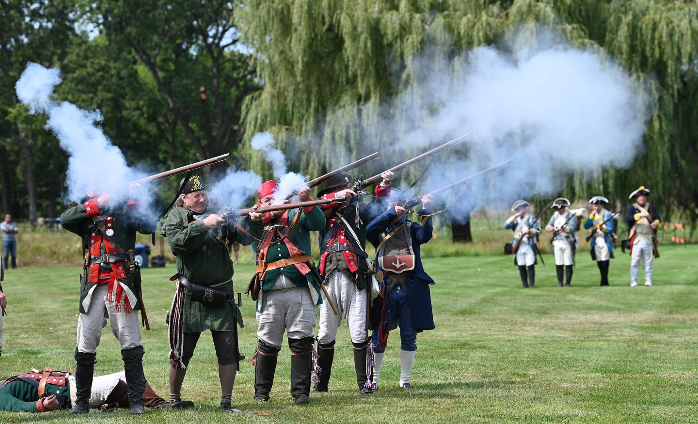 Parade field during the Revolutionary War reenactment at Cantigny Park in Wheaton on Sept. 8, 2024.