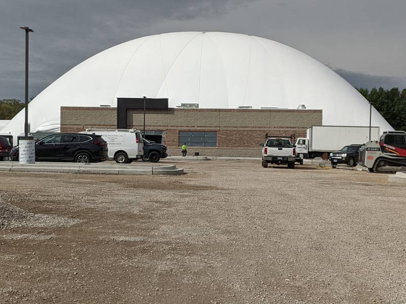 The Whitetail Ridge Golf Dome is on track to open in the middle of November. Yorkville-based Whitetail Ridge Golf Club is building the facility at 3360 Station Drive, just west of Orchard Road.