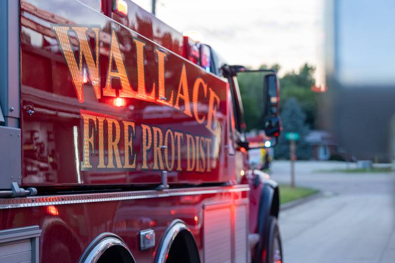 Wallace fire department respond to structure fire on Saturday, July 19, 2025 at 2896 E 1380th Rd in Utica.
