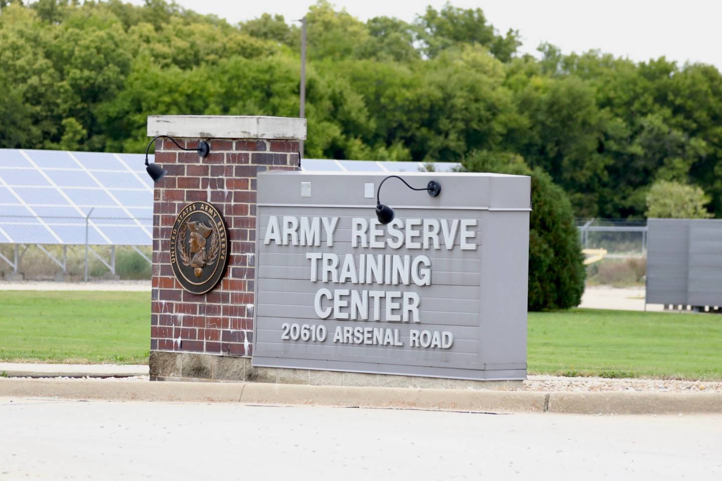The Joliet Local Training Area site for the Illinois National Guard at 20612 Arsenal Road in Elwood on Tuesday, Oct. 7, 2025.