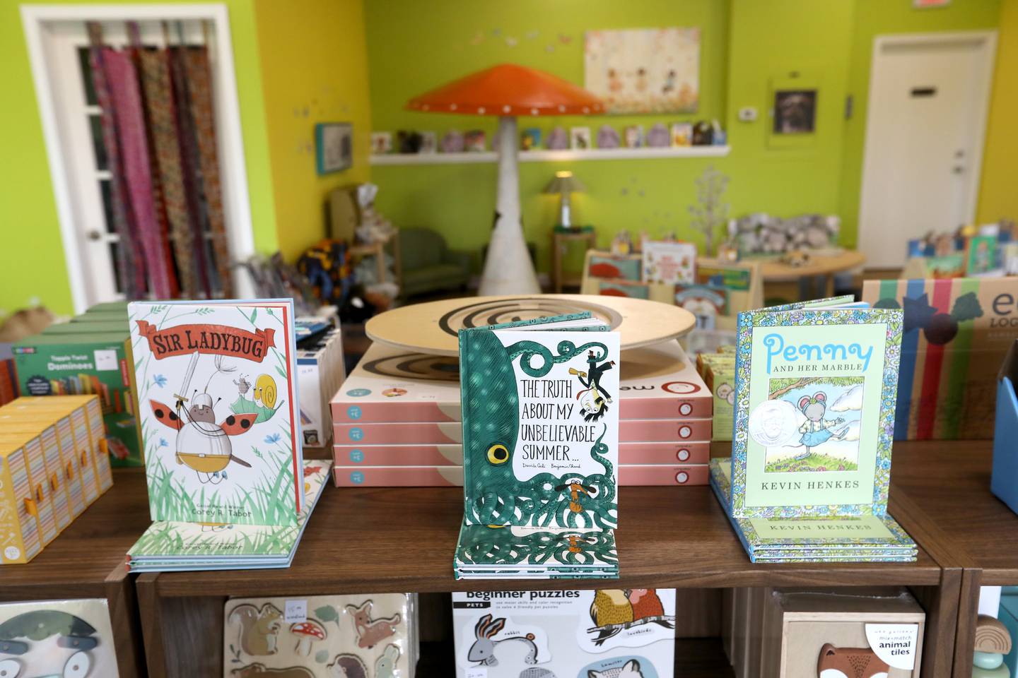 Books for sale at Magical Forest Bookstore, a new local bookstore, in Fox River Grove. The store carries books for children through teens in a specially curated selection.