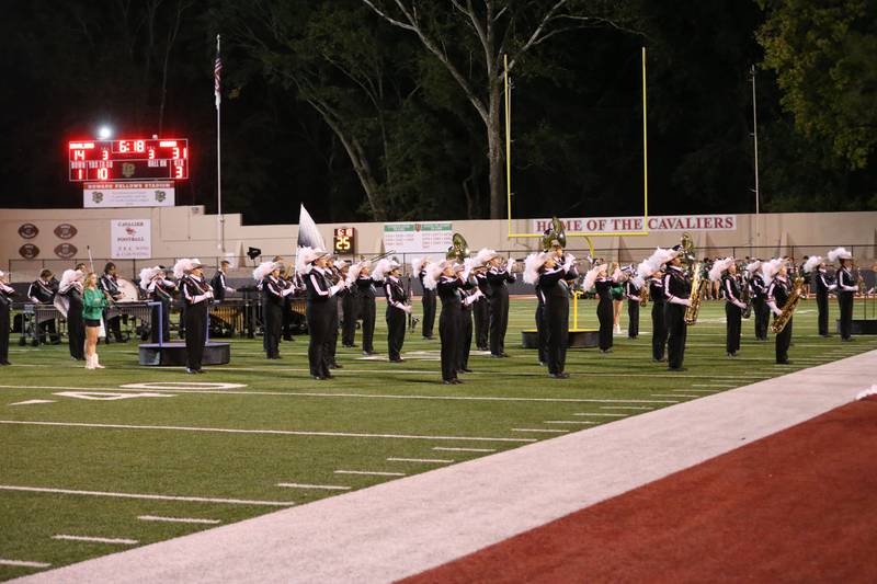 The L-P band performs at halftime on Friday, Sept. 20, 2024 at Howard Fellows Stadium.