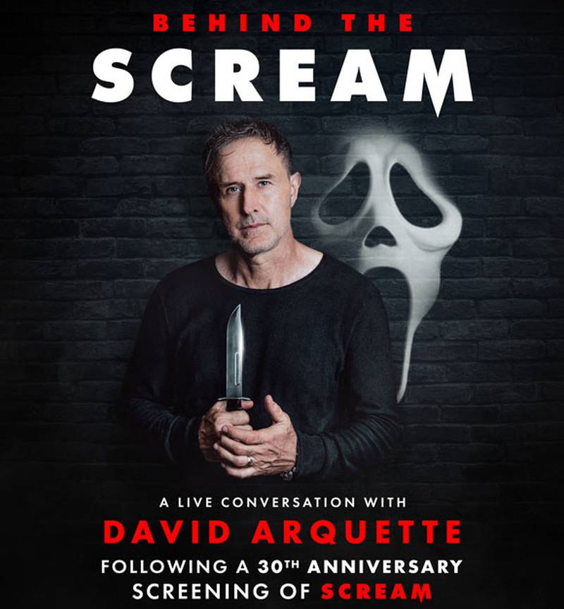 David Arquette will bring "Behind the Scream" to the Paramount Theatre in Aurora on Saturday, Oct. 24, 2026.