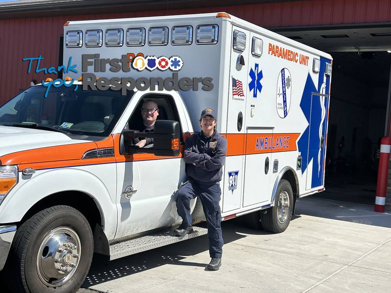 Ray Darsidan and Matt Faley are employed with Advance EMS in Dixon.