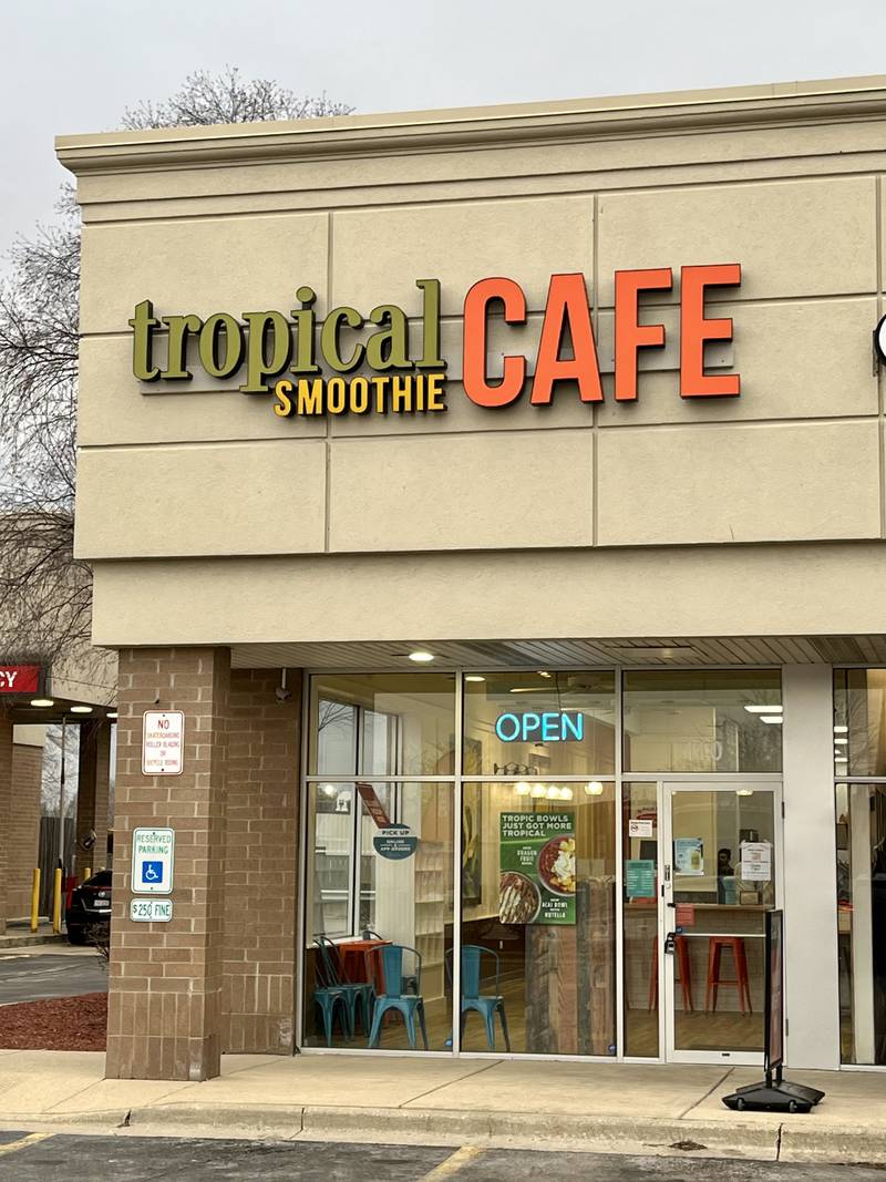 A new Tropical Smoothie Cafe has opened in Yorkville at 110 W. Veterans Parkway.