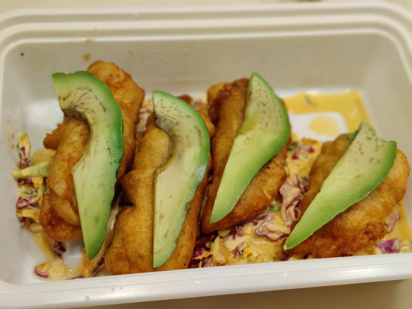 Bohemia beer-battered tilapia from Altiro Latin Fusion in Geneva.