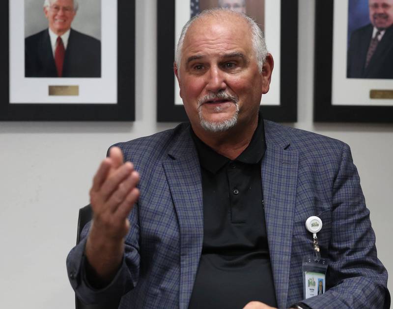 Bradley Hoey talks Tuesday, Aug. 19, 2025, about how it has gone since he was first sworn into office as DeKalb City Clerk nearly 100 days ago.
