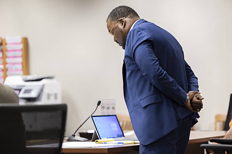 Defense attorney Michael Jarrard addresses the court at the beginning of the sentencing trial for Michael Bennett Thursday, Oct. 19, 2023.