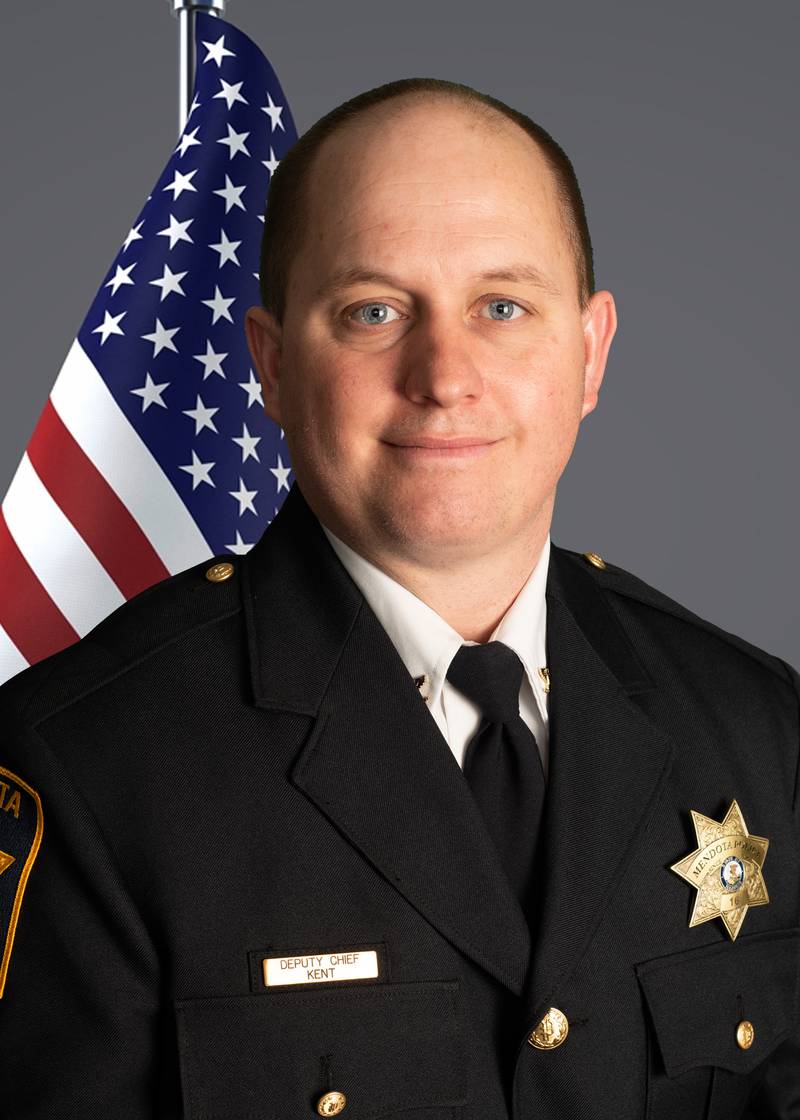 Tyler Kent was named interim chief of the Mendota Police Department on Monday, June 3, 2024.