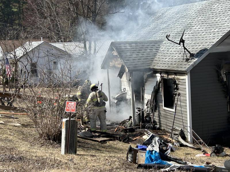 Firefighters responded to a house fire at 2010 S. Second St. in Daysville, southeast of Oregon, on Wednesday, March 12, 2025.