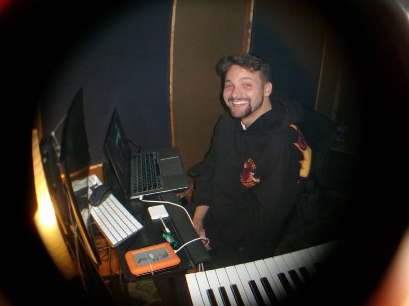 Cole Gaffney in a Los Angeles studio.