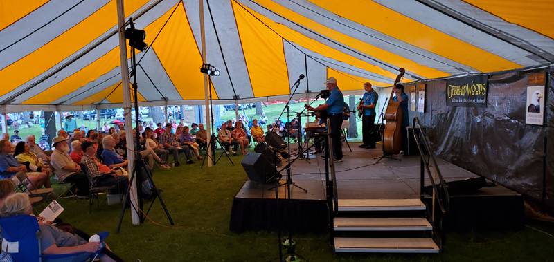 Bill Robinson and Friends entertain the crowd at last year's Gebhard Woods Dulcimer and Traditional Music Festival.