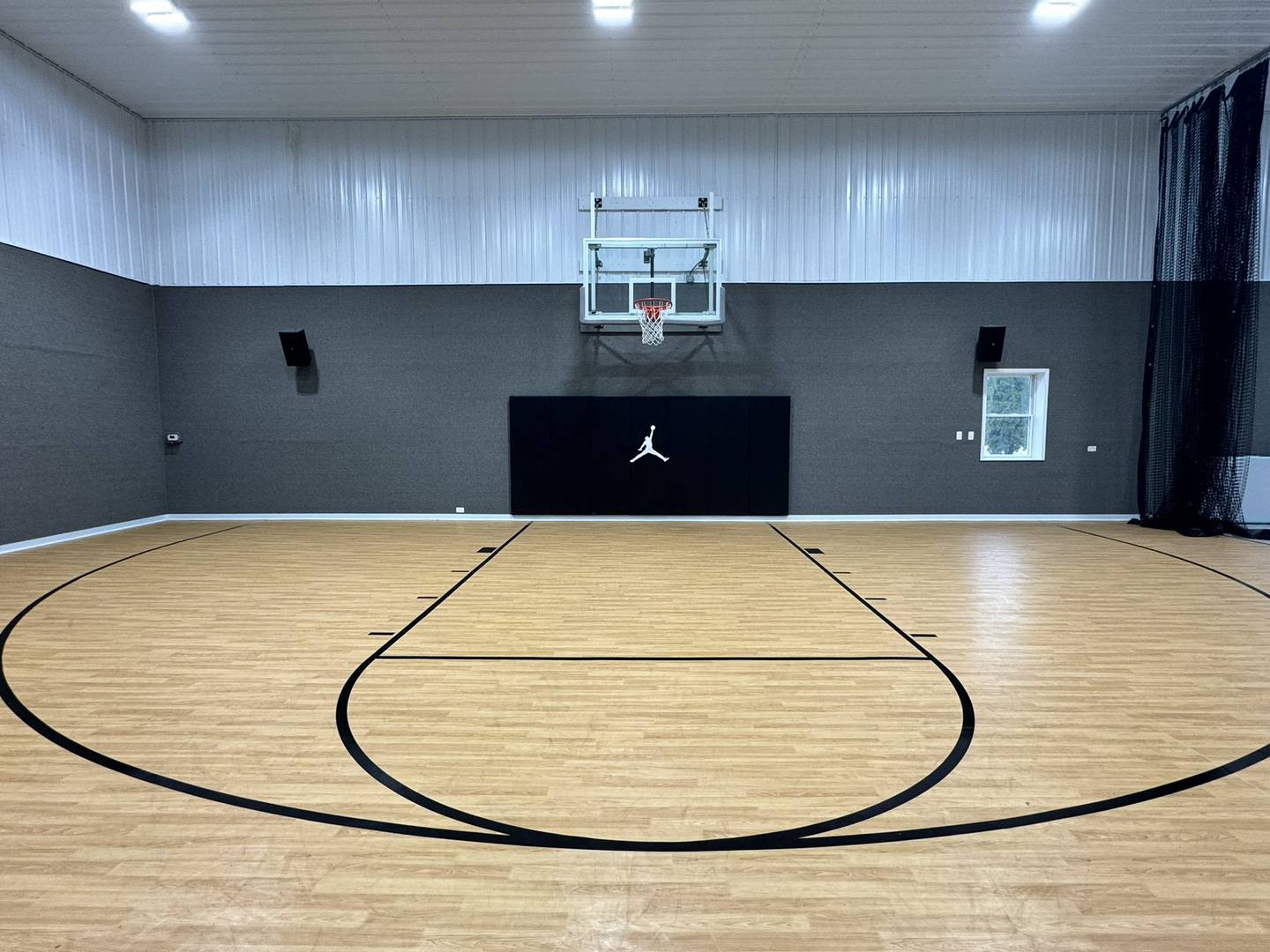 The inside of the barn on the Kimme property.