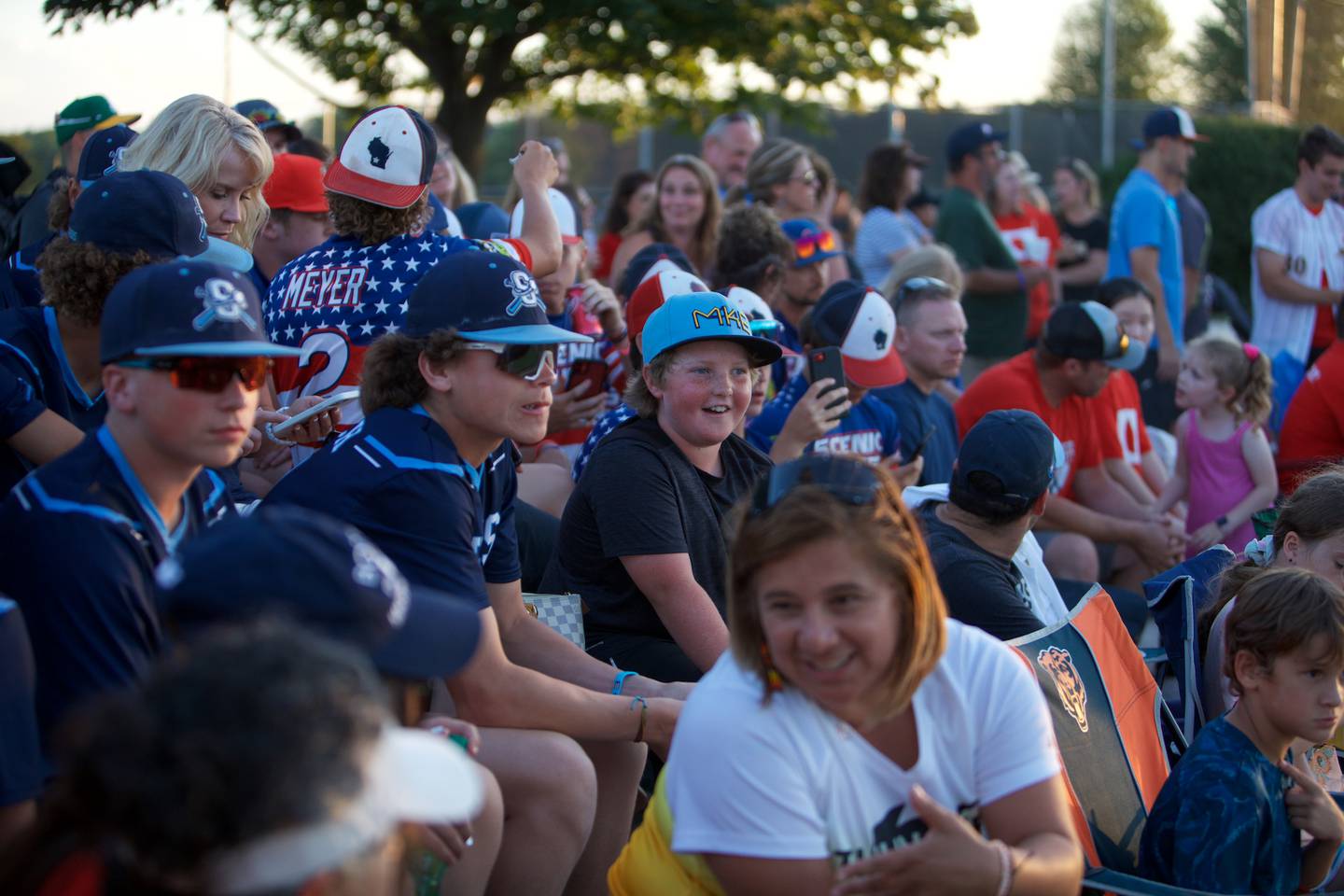 Fans gather to watch play at the MCYSA 2022 Summer International Baseball Tournament hosted by McHenry County Youth Sports Association ate Lippold Park on July 21,2022 in Crystal Lake.