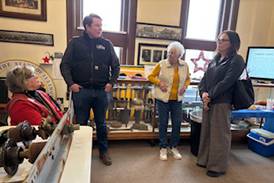 Fritts visits Flagg Township Museum