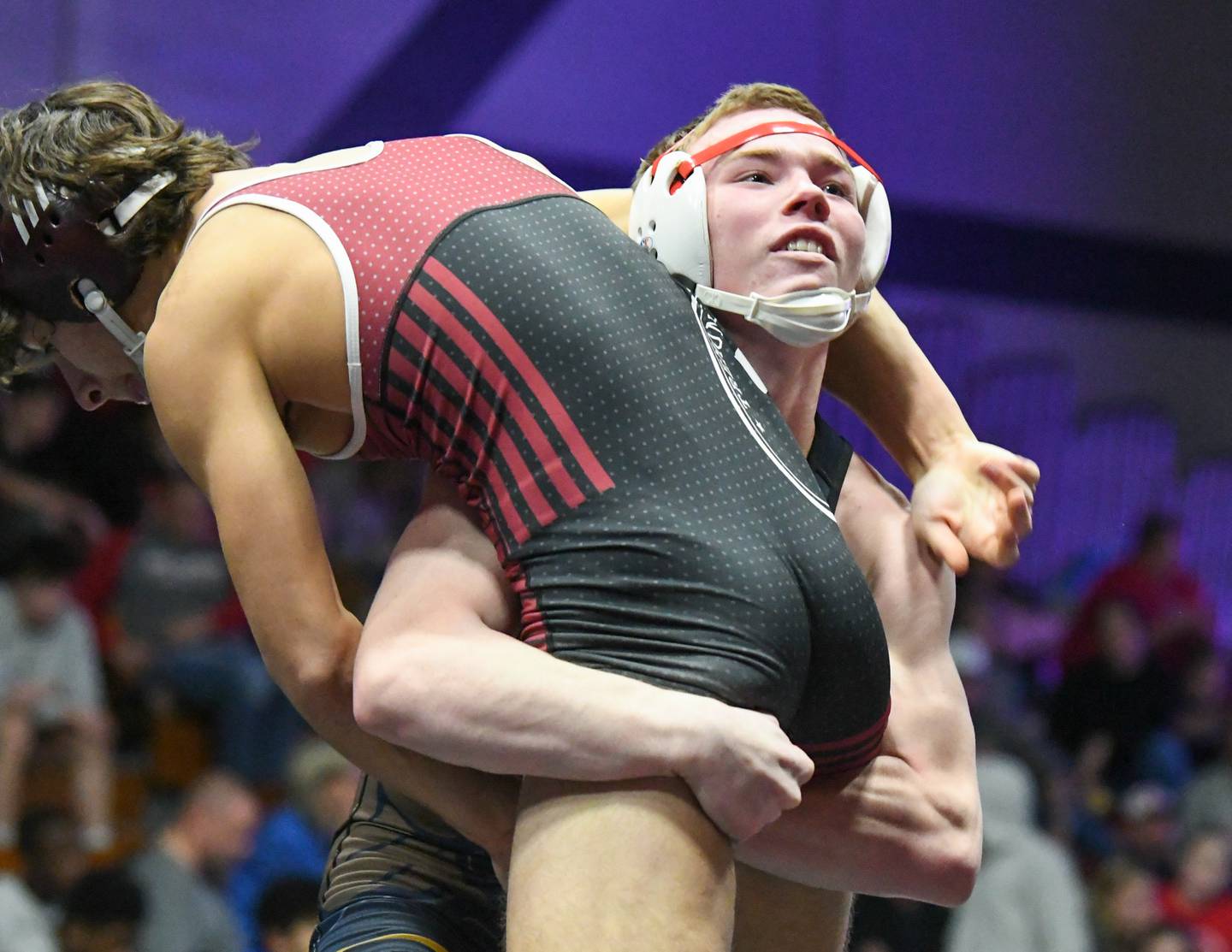 Yorkville Christian Noah Dial wrestles during the 1322 weight class during the championship match Saturday Dec. 10th where he took first at the Plano Reaper wrestling classic held at Plano High School.