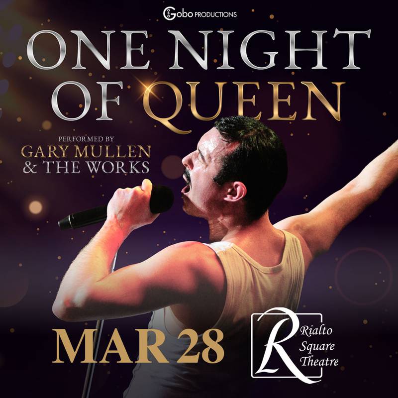 Fans of the legendary British band Queen won’t want to miss One Night of Queen at the Rialto Square Theatre in downtown Joliet at 8 p.m. Thursday, March 28.