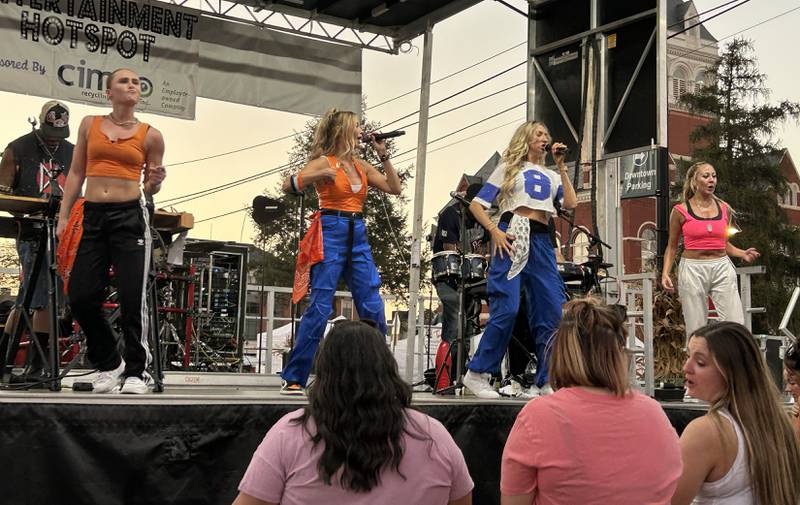 The stage was rockin' with live music at the Hot Spot during Autumn on Parade on Saturday, Oct. 4, 2025 in Oregon.
