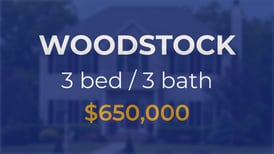 Sale closed in Woodstock: $650,000 for a single-family home