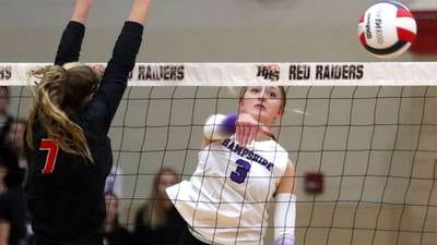 Photos: Hampshire vs. Huntley, FVC girls volleyball 