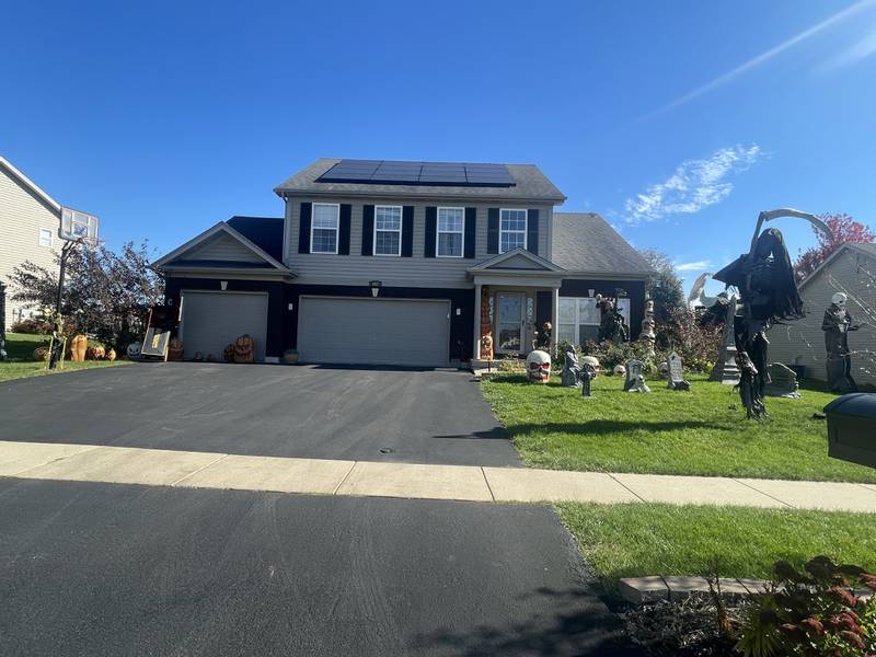 A Halloween display is seen Oct. 27, 2025, at 582 Magnolia Street in DeKalb.