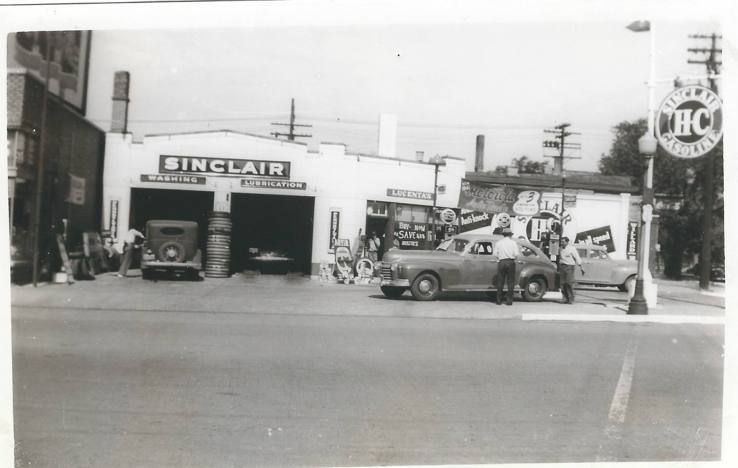 John Lucenta Sr. started Lucenta Tire in Will County 75 years ago, after coming to the U.S. from Italy as a boy not knowing how to speak English. The last of its six locations closed for good on May 25 due to high rent. Pictured is Lucenta's three-pump gas at its Jefferson Street and Eastern Avenue location in Joliet in the 1940s.