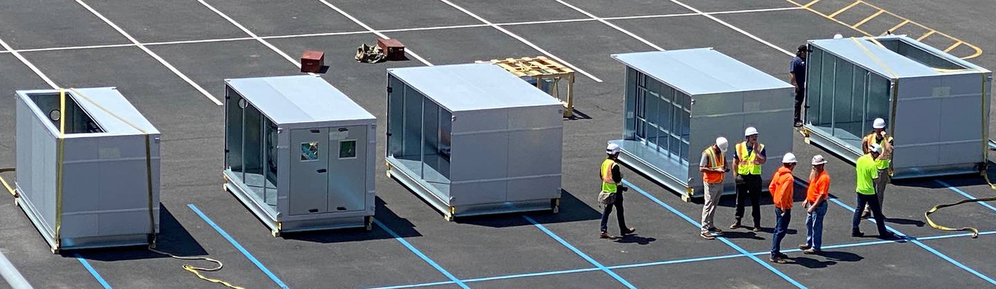 CGH Medical Center's new air handling units