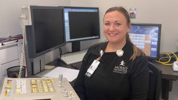 Radiological technologist Ainsley named Morris Hospital’s Fire Starter of the Month for December