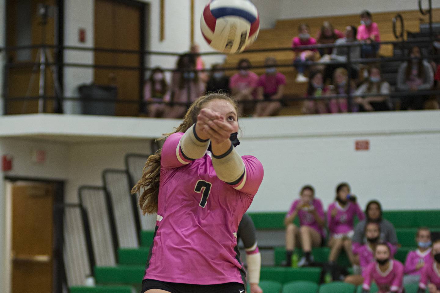 Rock Falls' Denali Stonitsch Tuesday, Oct. 5, 2021 against Byron.