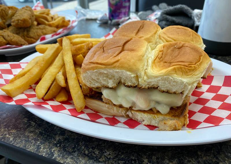 During our visit to Tangie's Kitchen, I ordered the cha-cha sliders with fries.