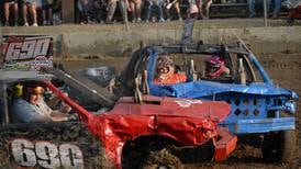 Rock Falls sisters square off at Ogle County demolition derby in tribute to late uncles