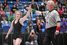 Glenbard East’s Nadiia Shymkiv wins 105-pound title at IHSA state girls wrestling finals