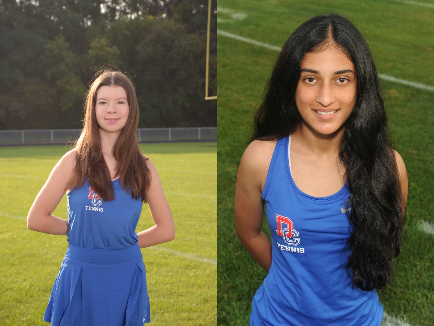 Dundee-Crown's Sasha Bozovic (left) and Rujul Shah.