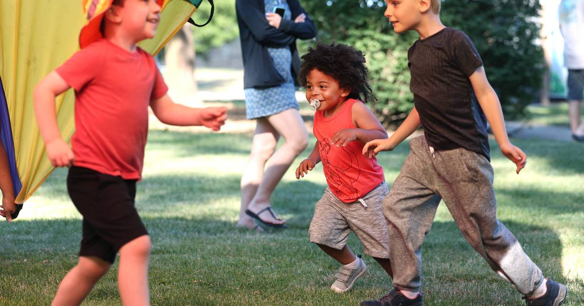 Photos: Hopkins Park in DeKalb celebrates opening of new playground