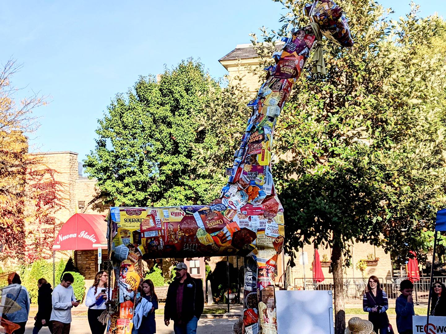 A variety of scarecrows were on display Saturday in downtown St. Charles as part of Scarecrow Weekend.