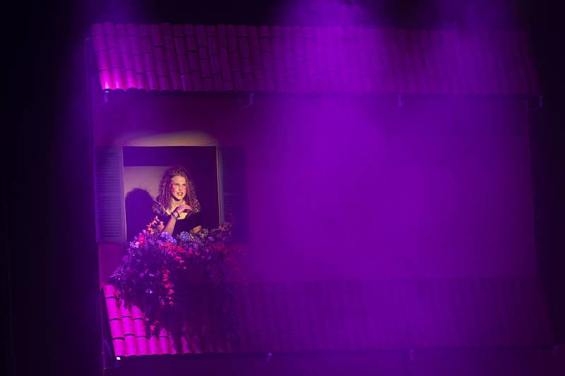 Brie Sarno sings “What’s Love Got to Do With It” on Sunday, June 2, 2024, during the Dixon Young Actors performance of “Taming of the Shrew: 80s Style.”