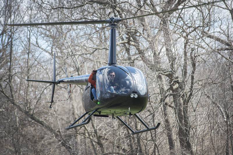 Pilot Mabry comes in to reload another batch of eggs Saturday, April 16, 2022.