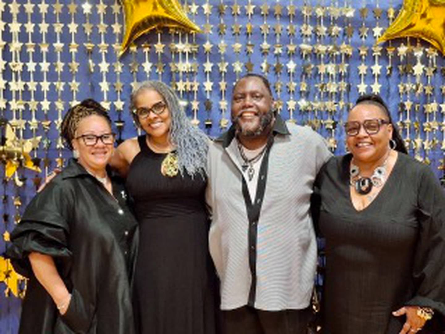 Nicole Terrell-Smith, second from left, poses with members of the Pembroke School Board at an event. The board is seeking a new superintendent, as Terrell-Smith is set to leave to begin a new job July 1, 2025.