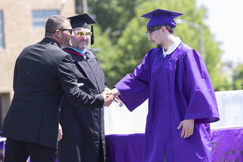 Jayden Zeigler was the final graduate to walk the stage Sunday, May 24, 2026, during commencement at Dixon High School.