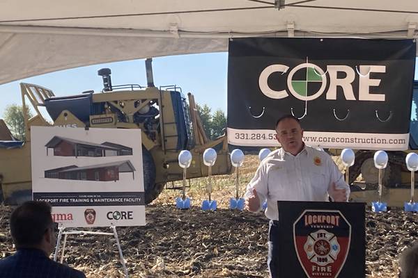 Lockport Township Fire Protection District breaks ground on new training facility in Crest Hill