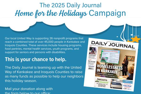 Daily Journal teams with United Way for Home for the Holidays funding drive