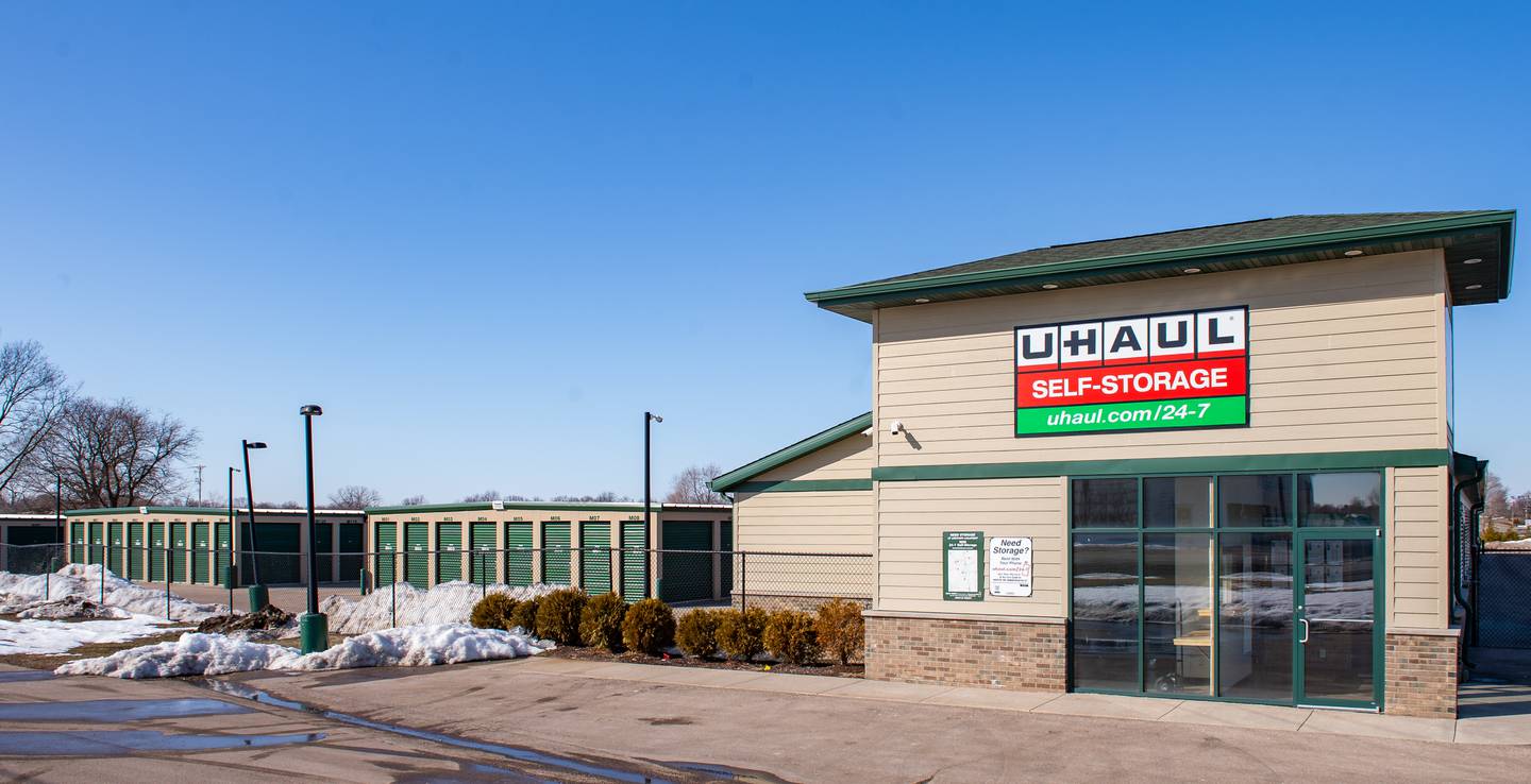 A Harvard woman was found dead Tuesday, March 2, 2021 in this U-Haul Storage unit at Illinois 251 and McCurry Road near Roscoe. Authorities have identified the woman as Michelle Arnold-Boesigner, 33, of Harvard. The cause of the woman's death is pending further studies. Randy Stukenberg for Shaw Media.