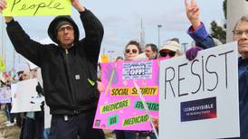 Hands Off rally against Trump, DOGE in McHenry County 